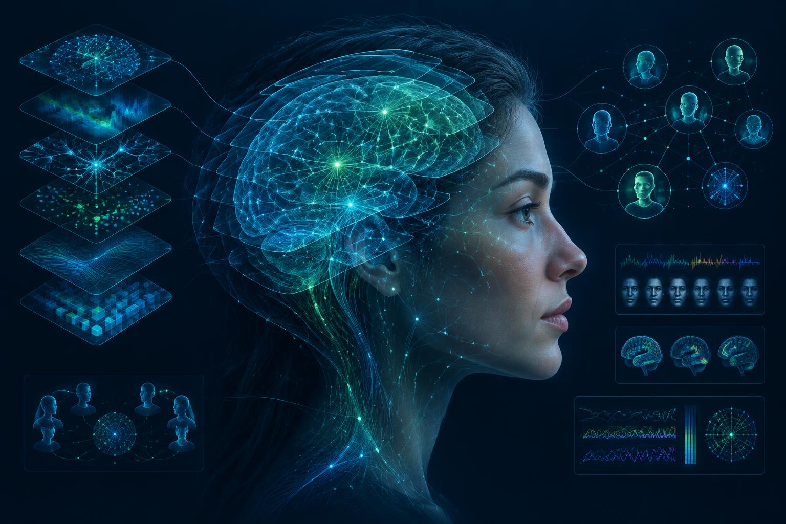 Representación científica de una interfaz humana con arquitectura cognitiva y conexiones multiagente